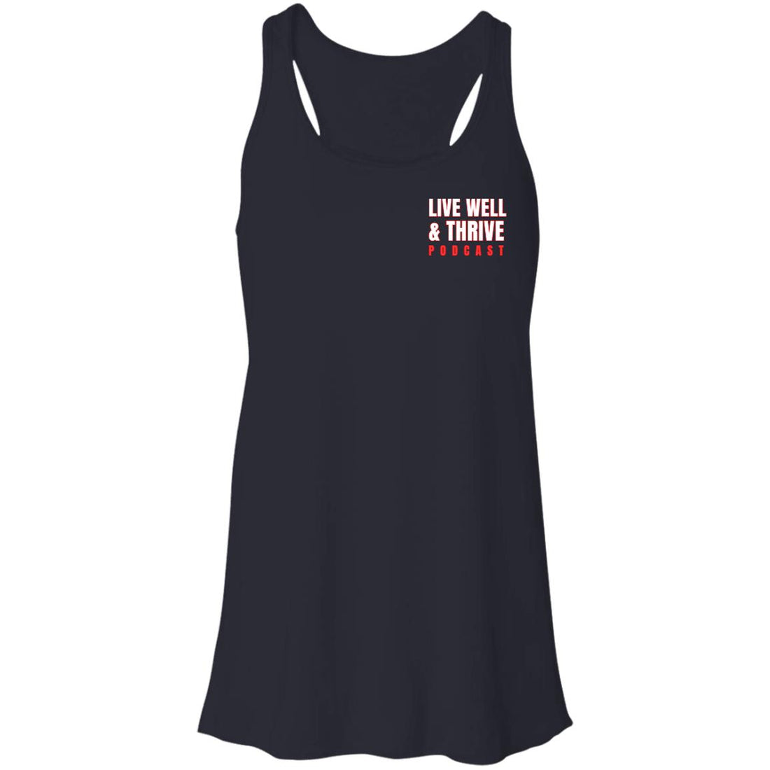 Ladies Live Well & Thrive Flowy Racerback Tank